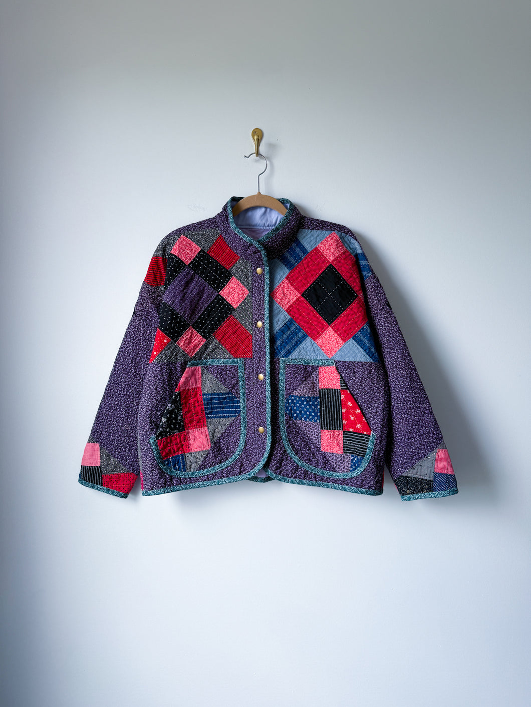 One-of-a-Kind: Lattice and Square Flora Jacket (M)