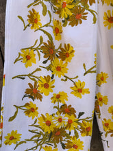 Load image into Gallery viewer, One-of-a-Kind: Vintage Yellow Daisy Tablecloth Easy Pant (S)

