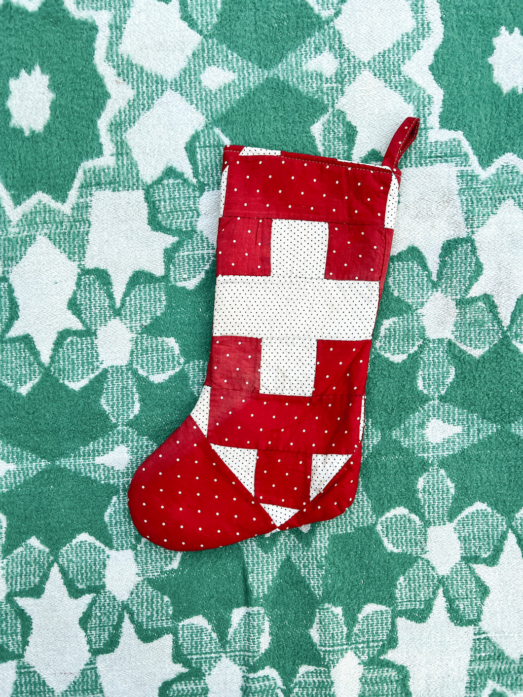 One-of-a-Kind: Chimney Sweep Quilt Stocking #5