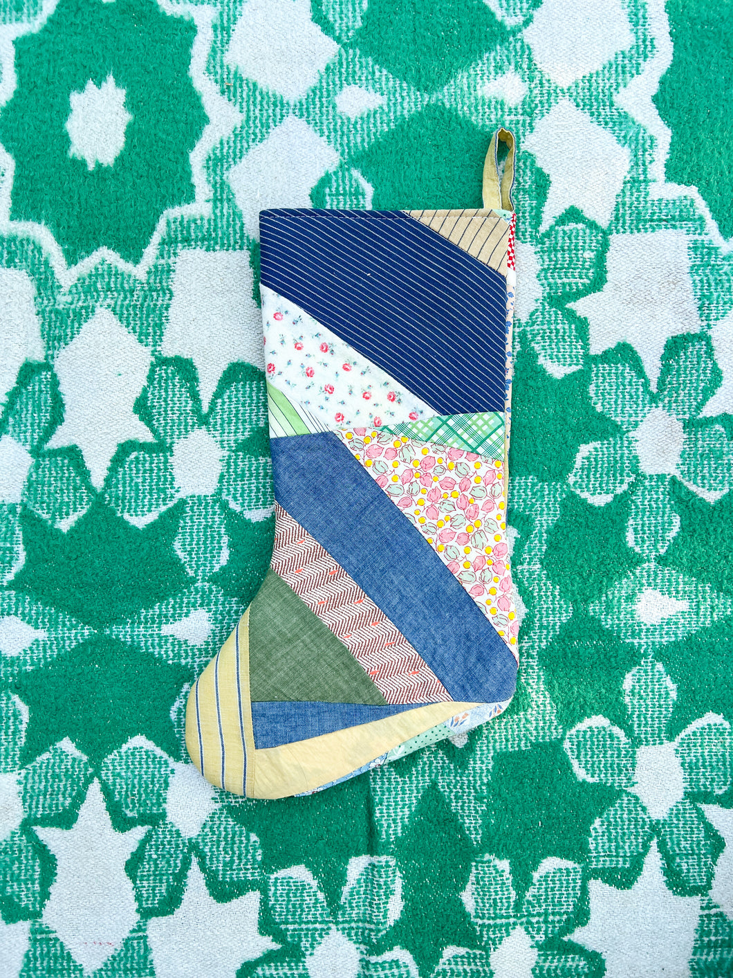 One-of-a-Kind: Scrappy Quilt Stocking #2