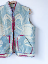 Load image into Gallery viewer, One-of-a-Kind: Colorblock Wool Blanket Vest (L/XL)

