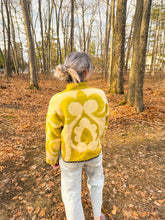 Load image into Gallery viewer, One-of-a-Kind: Celery Spade Floral Ukrainian Blanket Flora Jacket (S)
