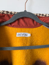 Load image into Gallery viewer, One-of-a-Kind: Brown and Canary Ukrainian Blanket Flora Jacket (S)
