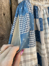 Load image into Gallery viewer, One-of-a-Kind: Nine Patch Quilt Top Skirt (L)
