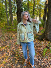 Load image into Gallery viewer, One-of-a-Kind: Golden Dawn Wool Tulip Cropped Chore Coat (M)

