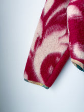 Load image into Gallery viewer, One-of-a-Kind: Deep Fuchsia Floral Ukrainian Blanket Flora Jacket (XS)
