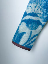 Load image into Gallery viewer, One-of-a-Kind: Colorblock Floral Ukrainian Wool Blanket Flora Jacket (S)
