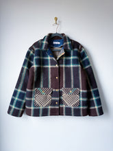 Load image into Gallery viewer, One-of-a-Kind: Vintage Plaid Wool Blanket Field Jacket (M)

