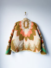 Load image into Gallery viewer, One-of-a-Kind: Orange and Green Floral Ukrainian Blanket Flora Jacket (M)
