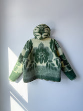Load image into Gallery viewer, One-of-a-Kind: Deep Forest Floral Ukrainian Blanket Hooded Flora Jacket (M)
