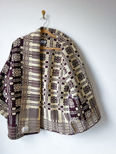 Load image into Gallery viewer, One-of-a-Kind: The Goodwin Guild Woven Coverlet Cocoon Coat (flexible sizing)
