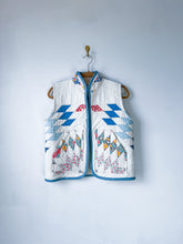 Load image into Gallery viewer, One-of-a-Kind: Floral Lone Star Quilt Vest (XS/S/M)
