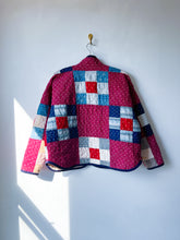 Load image into Gallery viewer, One-of-a-Kind: Nine Patch Flora Jacket (L)
