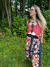 Load image into Gallery viewer, One-of-a-Kind: Summer&#39;s Dream Quilt Top Skirt (M)
