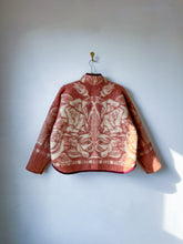 Load image into Gallery viewer, One-of-a-Kind: Orr Health Tan/Dusty Rose Wool Blanket Flora Jacket (M)
