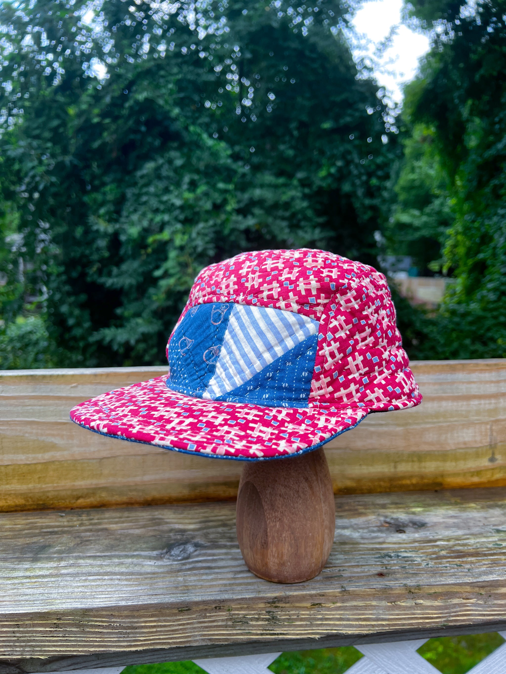 Anemone vintage quilt one of a kind hat One-of-a-Kind – ANEMONEVT main image 3