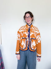 Load image into Gallery viewer, One-of-a-Kind: Camel and White Blanket Flora Jacket (S)
