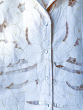 Load image into Gallery viewer, One-of-a-Kind: Antique Cutwork Embroidery Shaftsbury Shirt (M)
