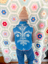 Load image into Gallery viewer, One-of-a-Kind: Blue Floral Ukrainian Blanket Vest (XS-M)
