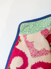 Load image into Gallery viewer, One-of-a-Kind: Fuchsia Floral Ukrainian Blanket Flora Jacket (S)
