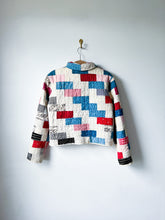 Load image into Gallery viewer, One-of-a-Kind: Brick Block Cropped Chore Coat (XS/S)
