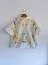 Load image into Gallery viewer, One-of-a-Kind: Vintage Lightweight Linen Tablecloth Shaftsbury Shirt (M)
