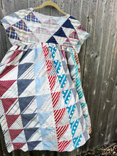 Load image into Gallery viewer, One-of-a-Kind: Half Square Triangle Swing Dress

