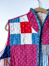 Load image into Gallery viewer, One-of-a-Kind: Nine Patch Quilt Vest (L/XL)
