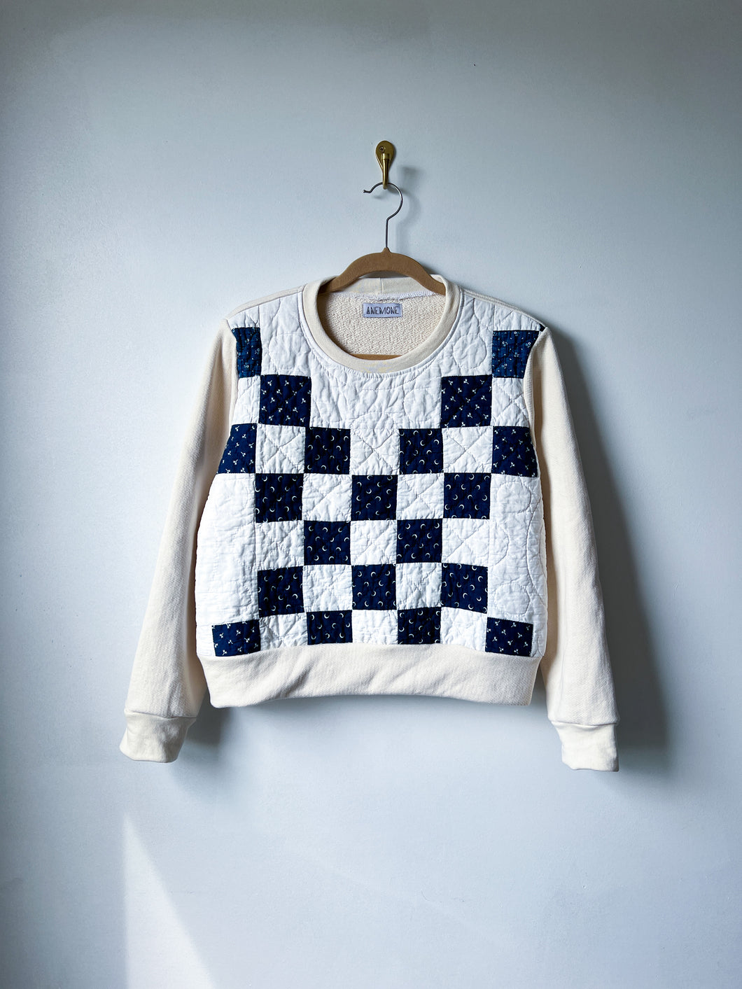 One-of-a-Kind: Irish Chain French Terry Pullover (M)