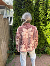 Load image into Gallery viewer, One-of-a-Kind: Dusty Mauve Ukrainian Blanket Flora Jacket (S)
