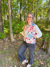Load image into Gallery viewer, One-of-a-Kind: Ocean Waves Quilt Vest (XS-M)
