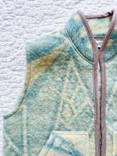 Load image into Gallery viewer, One-of-a-Kind: Geometric Van Wyk Health Wool Blanket Vest
