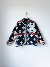 Load image into Gallery viewer, One-of-a-Kind: 19th Century Churn Dash Flora Jacket (M)
