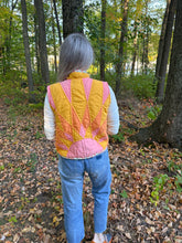 Load image into Gallery viewer, One-of-a-Kind: Sunburst Quilt Vest (XS/S)

