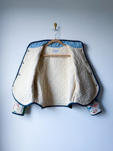 Load image into Gallery viewer, One-of-a-Kind: Ocean Waves Flora Jacket (S)
