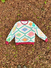 Load image into Gallery viewer, One-of-a-Kind: Grandmother&#39;s Flower Garden Pullover (XL)
