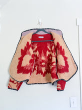 Load image into Gallery viewer, One-of-a-Kind: Burnt Sienna Ukrainian Blanket Flora Jacket (M)
