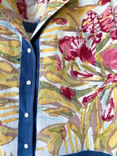 Load image into Gallery viewer, One-of-a-Kind: Vintage Tulip Tablecloth Shaftsbury Shirt (M)
