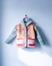 Load image into Gallery viewer, One-of-a-Kind: Colorblock Wool Kid&#39;s Flora Jacket (7yr)
