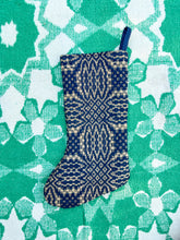 Load image into Gallery viewer, One-of-a-Kind: Antique Coverlet Stocking #1
