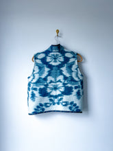 Load image into Gallery viewer, One-of-a-Kind: Ukrainian Blue Floral Vintage Blanket Vest (XS-M)
