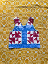 Load image into Gallery viewer, One-of-a-Kind: Old Maid&#39;s Puzzle QUILT TOP Turnaround Tank (S)
