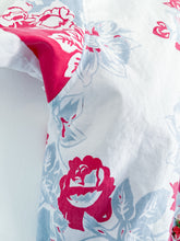 Load image into Gallery viewer, One-of-a-Kind: Vintage Red Floral Tablecloth Shaftsbury Shirt (S)
