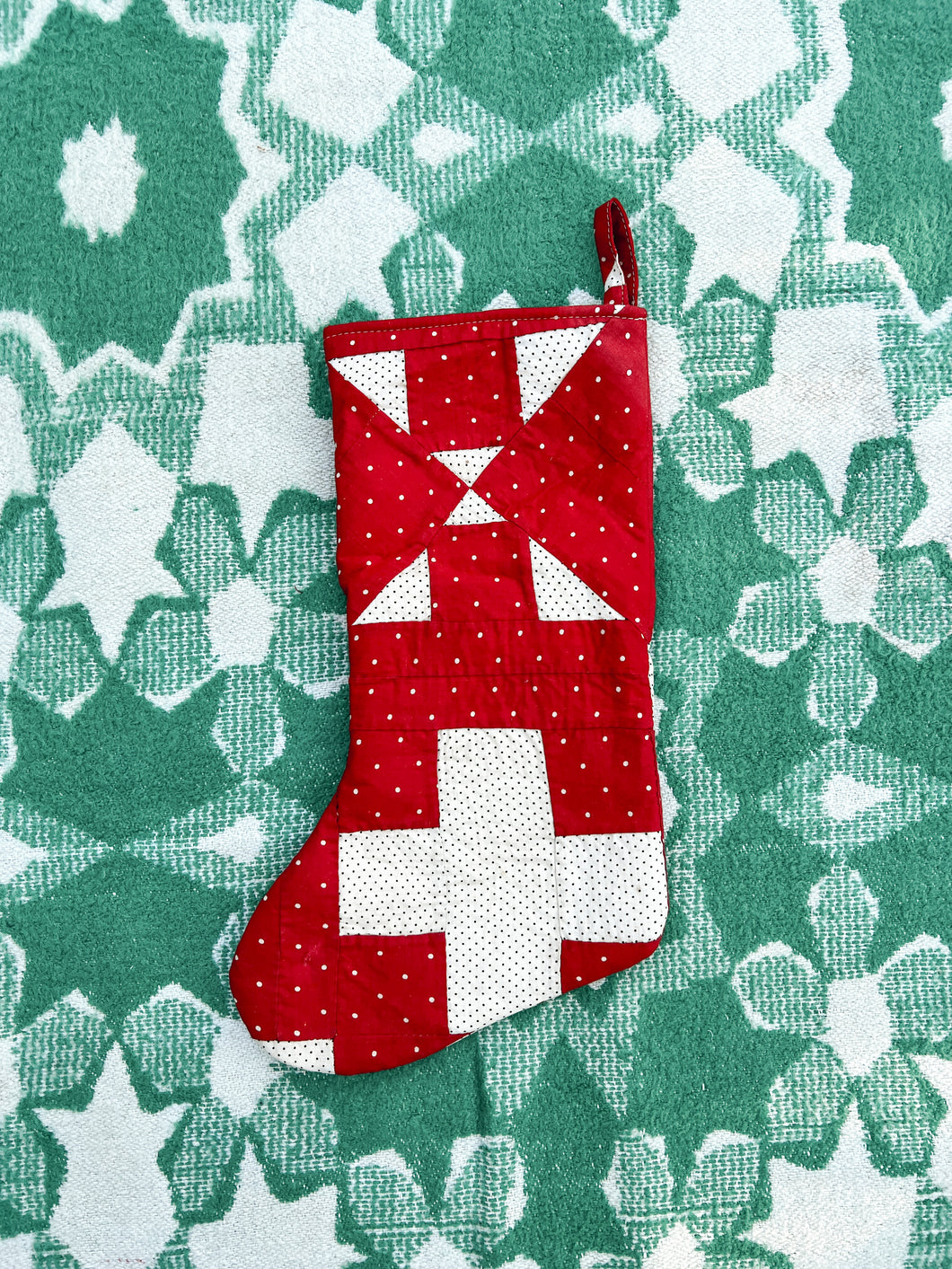 One-of-a-Kind: Chimney Sweep Quilt Stocking #4