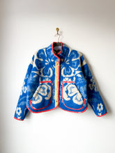 Load image into Gallery viewer, One-of-a-Kind: Folk Art Floral Ukrainian Blanket Flora Jacket (S)
