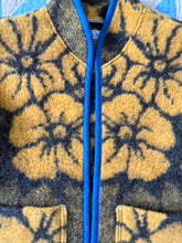 Load image into Gallery viewer, One-of-a-Kind: Goldenrod and Bark Floral Ukrainian Blanket Vest (XS-M)
