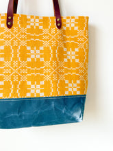 Load image into Gallery viewer, One-of-a-Kind: Canary Coverlet Tote Bag

