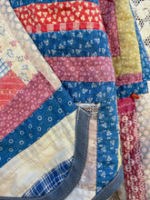 Load image into Gallery viewer, One-of-a-Kind: Hand-tied Log Cabin Flora Jacket (S)
