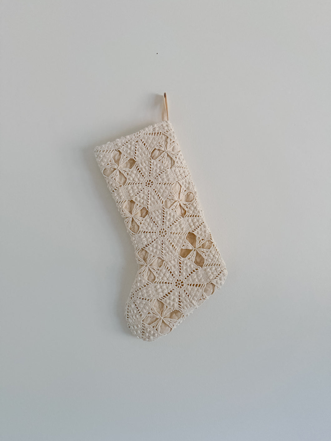One-of-a-Kind: Antique Crochet Stocking #1