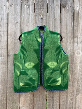 Load image into Gallery viewer, One-of-a-Kind: Jungle Leaves Vintage Blanket Vest (M)
